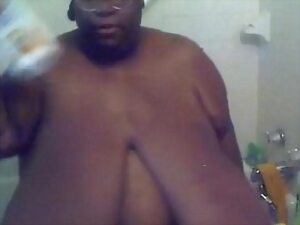 SSBBW dark-skinned non-professional MsBinthere conveyed thither money